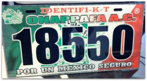 Vehicle with ONAPPAFA license plates in Mexico — example of an illegally imported “chocolate car” often sold to uninformed buyers.